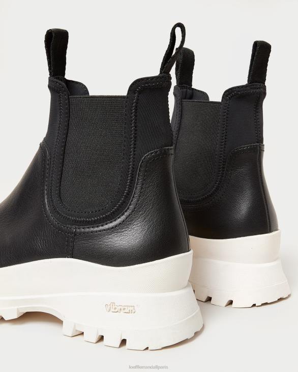 femmes Loeffler Randall noir blanc botte météo tara crème chaussures 8HL8280 - Image 4