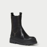 femmes Loeffler Randall noir botte à crampons épaisses Carlota chaussures 8HL8291
