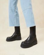 femmes Loeffler Randall noir botte à crampons épaisses Carlota chaussures 8HL8291 - Image 5
