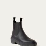 femmes Loeffler Randall noir botte à enfiler raquel chaussures 8HL8267