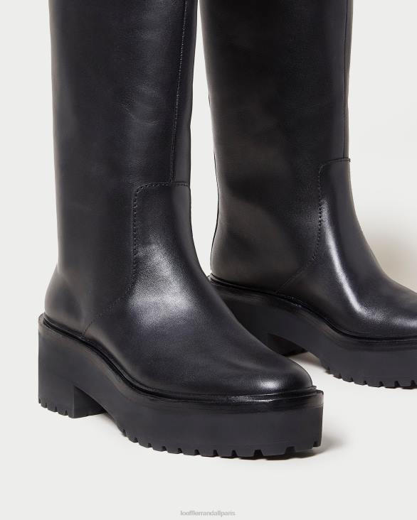 femmes Loeffler Randall noir botte haute à crampons Carlee chaussures 8HL8290 - Image 3