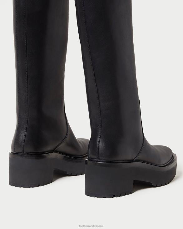 femmes Loeffler Randall noir botte haute à crampons Carlee chaussures 8HL8290 - Image 4