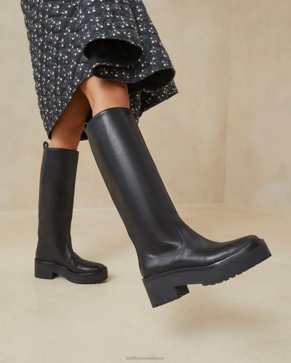 femmes Loeffler Randall noir botte haute à crampons Carlee chaussures 8HL8290 - Image 5