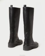 femmes Loeffler Randall noir botte haute Collins chaussures 8HL8281 - Image 4