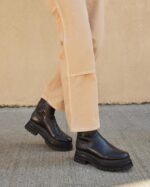 femmes Loeffler Randall noir botte plateforme toni chaussures 8HL8277 - Image 5