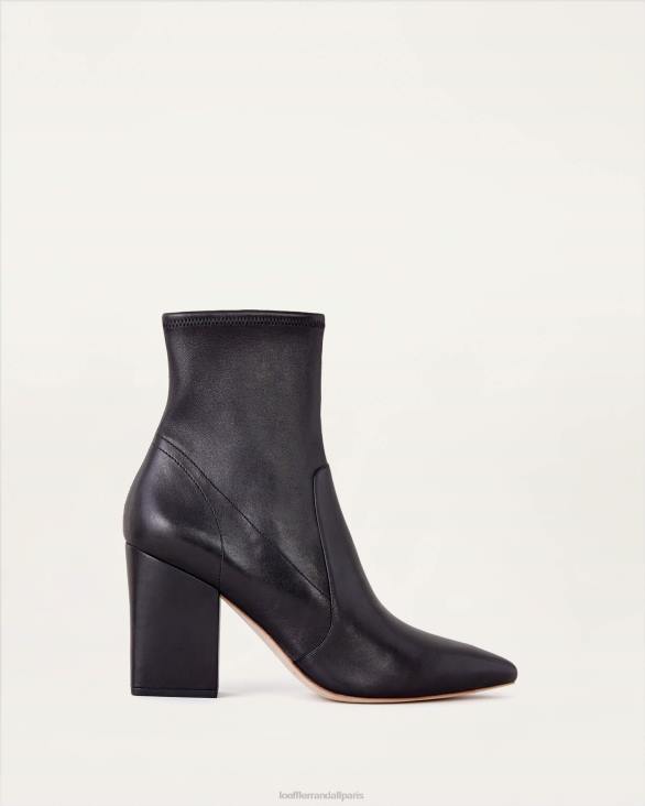 femmes Loeffler Randall noir bottines fines en cuir isla chaussures 8HL8276 - Image 2