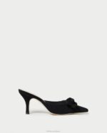 femmes Loeffler Randall noir mule chaton à nœud amyra chaussures 8HL857 - Image 2