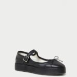 femmes Loeffler Randall noir plate-forme Leah Mary Jane chaussures 8HL8297