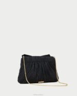 femmes Loeffler Randall noir pochette à nœud Rayne Sacs 8HL8350 - Image 2
