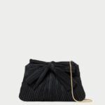 femmes Loeffler Randall noir pochette à nœud Rayne Sacs 8HL8350