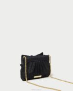 femmes Loeffler Randall noir pochette rochelle à petit nœud Sacs 8HL8349 - Image 2