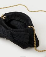 femmes Loeffler Randall noir pochette rochelle à petit nœud Sacs 8HL8349 - Image 3