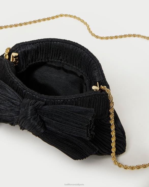 femmes Loeffler Randall noir pochette rochelle à petit nœud Sacs 8HL8349 - Image 3