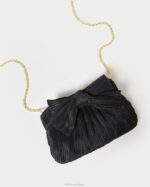 femmes Loeffler Randall noir pochette rochelle à petit nœud Sacs 8HL8349 - Image 4