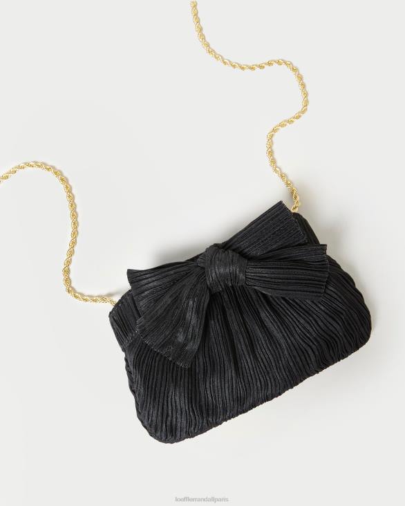 femmes Loeffler Randall noir pochette rochelle à petit nœud Sacs 8HL8349 - Image 4
