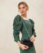 femmes Loeffler Randall noir pochette rochelle à petit nœud Sacs 8HL8349 - Image 5