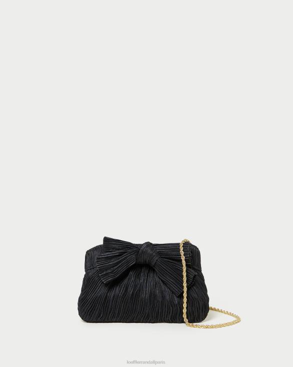 femmes Loeffler Randall noir pochette rochelle à petit nœud Sacs 8HL8349 - Image 1