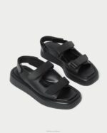 femmes Loeffler Randall noir sandale plateforme blaise chaussures 8HL8133 - Image 4
