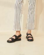 femmes Loeffler Randall noir sandale plateforme blaise chaussures 8HL8133 - Image 5