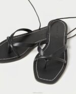 femmes Loeffler Randall noir sandale portefeuille lilla chaussures 8HL8114 - Image 3