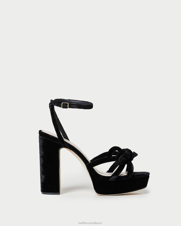 femmes Loeffler Randall noir talon à plateforme Melany chaussures 8HL855 - Image 2