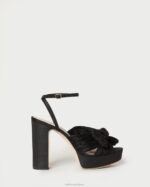 femmes Loeffler Randall noir talon à plateforme natalia chaussures 8HL823 - Image 2