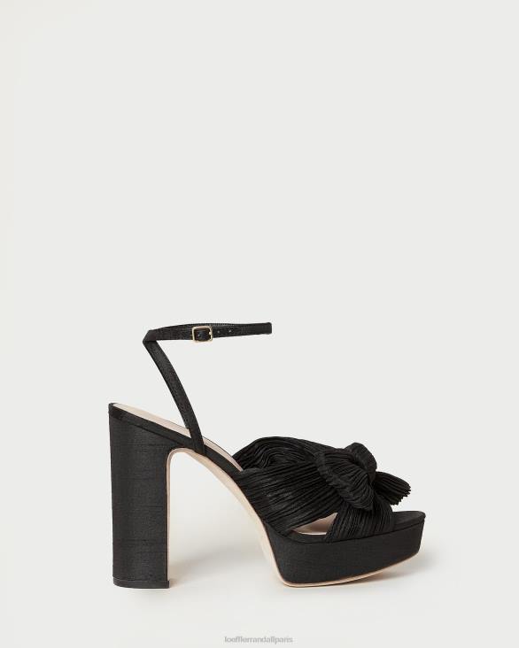 femmes Loeffler Randall noir talon à plateforme natalia chaussures 8HL823 - Image 2