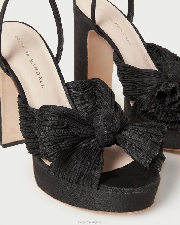 femmes Loeffler Randall noir talon à plateforme natalia chaussures 8HL823 - Image 3