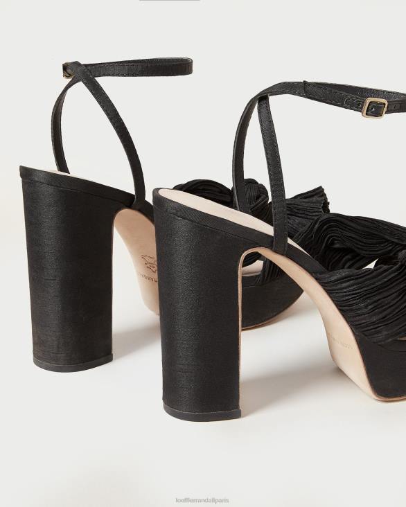 femmes Loeffler Randall noir talon à plateforme natalia chaussures 8HL823 - Image 4