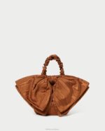 femmes Loeffler Randall noix de muscade pochette à petit nœud Sierra Sacs 8HL8382