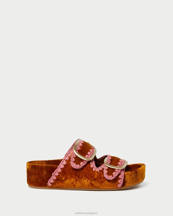 femmes Loeffler Randall ocre/blush sandale à semelle intérieure theo chaussures 8HL8126 - Image 2