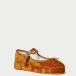 femmes Loeffler Randall ocre plate-forme Leah Mary Jane chaussures 8HL8307