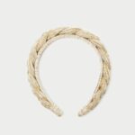 femmes Loeffler Randall or bandeau tressé lilas accessoires 8HL8139