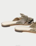 femmes Loeffler Randall or foncé toboggan à arc Daphné chaussures 8HL8115 - Image 4