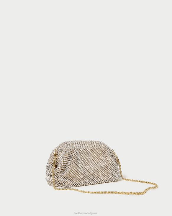 femmes Loeffler Randall or mini pochette doris à strass Sacs 8HL8356 - Image 2