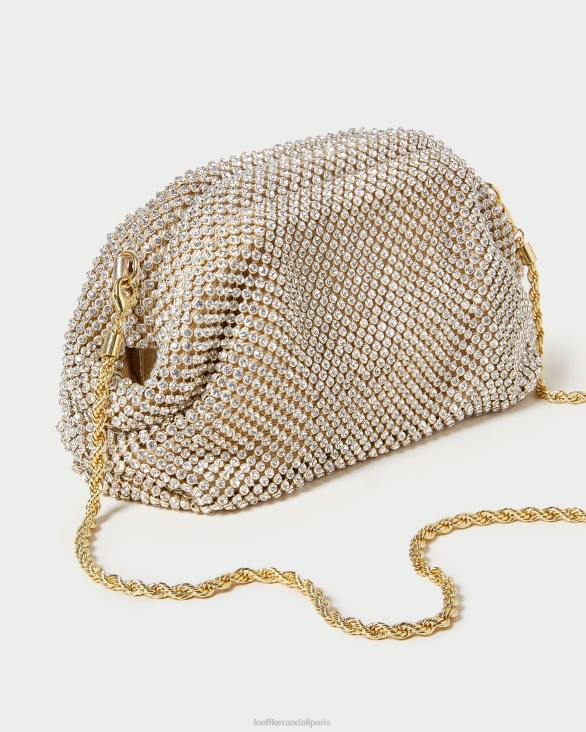 femmes Loeffler Randall or mini pochette doris à strass Sacs 8HL8356 - Image 3
