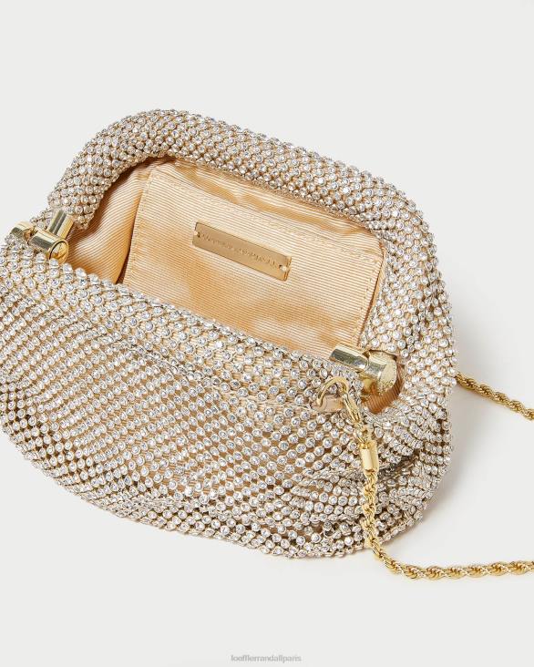femmes Loeffler Randall or mini pochette doris à strass Sacs 8HL8356 - Image 4