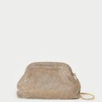 femmes Loeffler Randall or pochette à cadre en diamant doreen Sacs 8HL8337