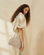 femmes Loeffler Randall or pochette à cadre en diamant doreen Sacs 8HL8337 - Image 5