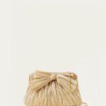 femmes Loeffler Randall or pochette à nœud Rayne Sacs 8HL8333