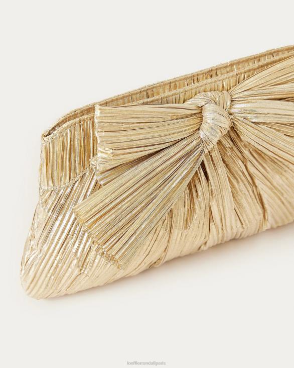 femmes Loeffler Randall or pochette à nœud Rayne Sacs 8HL8333 - Image 3