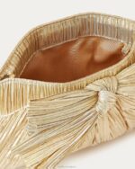 femmes Loeffler Randall or pochette à nœud Rayne Sacs 8HL8333 - Image 4