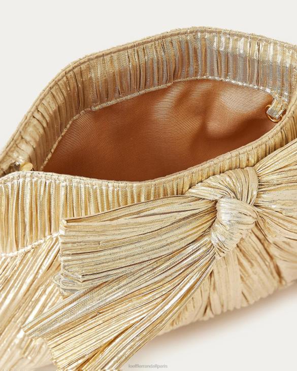 femmes Loeffler Randall or pochette à nœud Rayne Sacs 8HL8333 - Image 4