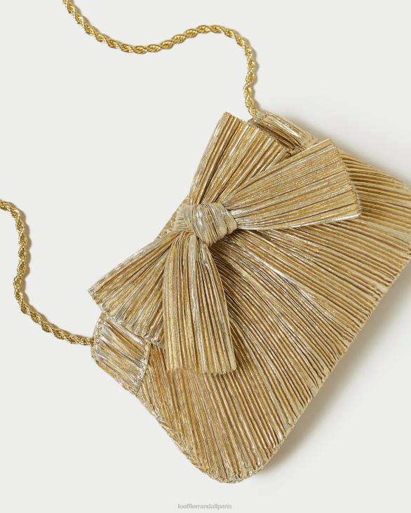 femmes Loeffler Randall or pochette rochelle à petit nœud Sacs 8HL8365 - Image 3