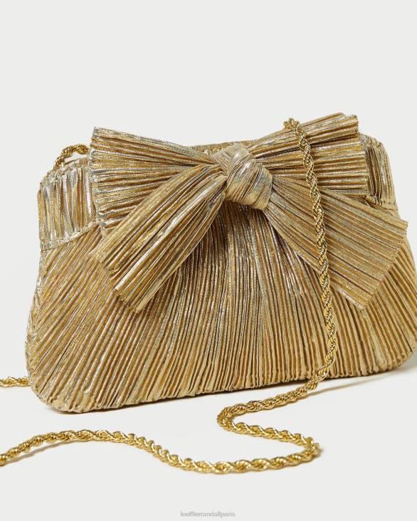 femmes Loeffler Randall or pochette rochelle à petit nœud Sacs 8HL8365 - Image 4