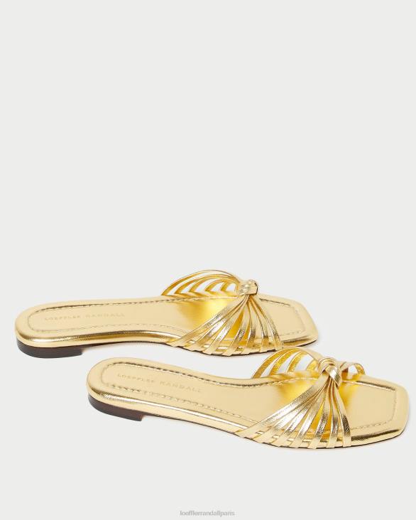 femmes Loeffler Randall or sandale à nœud izzie chaussures 8HL8127 - Image 4