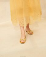 femmes Loeffler Randall or sandale à nœud izzie chaussures 8HL8127 - Image 5