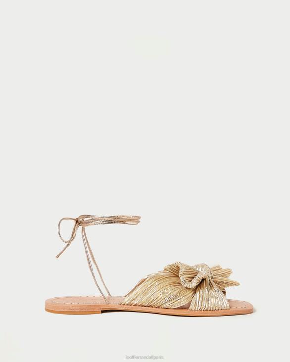 femmes Loeffler Randall or toboggan à nœud plissé pivoine chaussures 8HL8103 - Image 2