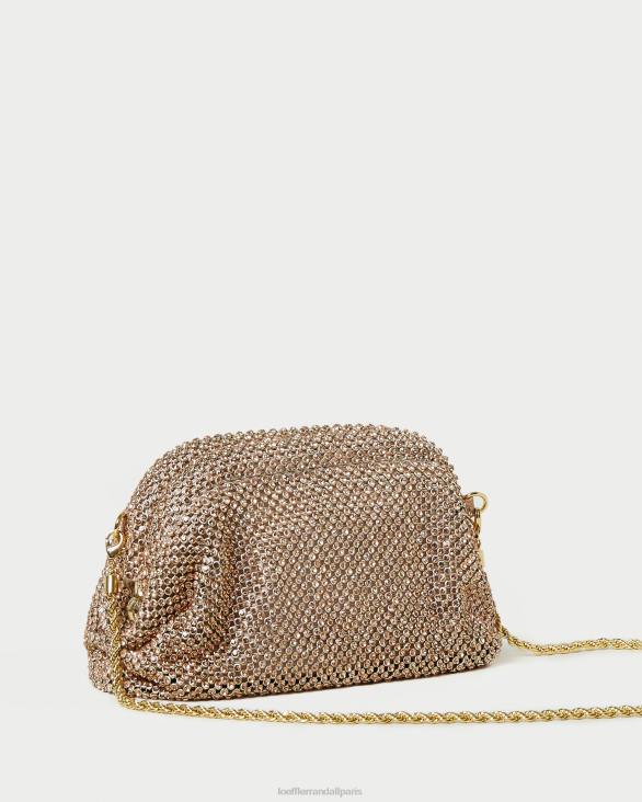 femmes Loeffler Randall pêche clair mini pochette doris à strass Sacs 8HL8369 - Image 2