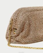 femmes Loeffler Randall pêche clair mini pochette doris à strass Sacs 8HL8369 - Image 4